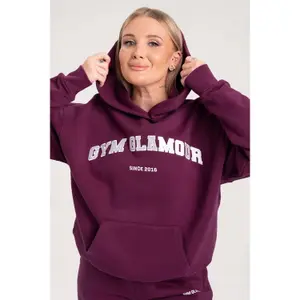 Felpa con cappuccio da donna Gym Glamour College image-3