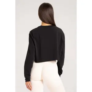 Maglietta a manica lunga da donna Gym Glamour Boxy image-1