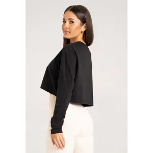 Maglietta a manica lunga da donna Gym Glamour Boxy image-2