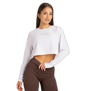 Women's long sleeve T-shirt Gym Glamour Boxy image-0