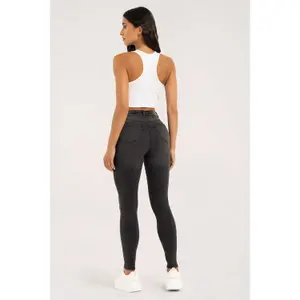 Vaqueros pitillo de mujer Gym Glamour image-1