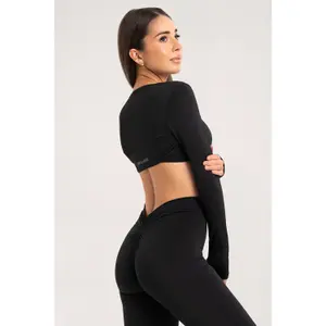 Top a maniche lunghe donna Gym Glamour Shrug Glow image-1
