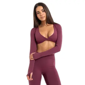 Μπλούζες με μακριά μανίκια για γυναίκες Gym Glamour Shrug Glow image-0