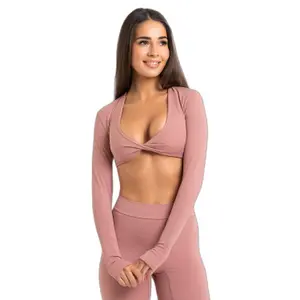 Μπλούζες με μακριά μανίκια για γυναίκες Gym Glamour Shrug Glow image-0