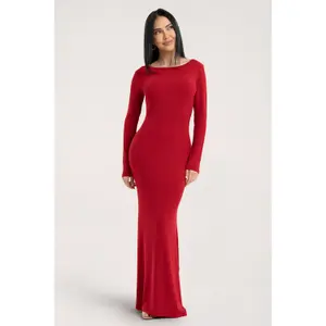 Φόρεμα με μακριά μανίκια για γυναίκες Gym Glamour Flexi Maxi image-1