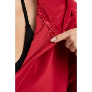 Sweatshirt zippée en velours femme Gym Glamour image-3