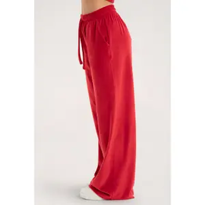 Velour jogging trousers for women Gym Glamour image-4
