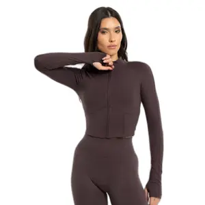 Women's Zip-up Sweatshirt Gym Glamour Corset image-0