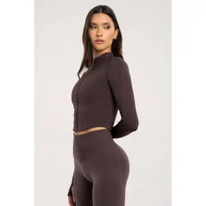 Women's Zip-up Sweatshirt Gym Glamour Corset image-1