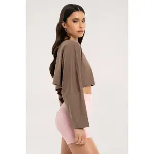 T-Shirt, langarm, crop, Damen Gym Glamour image-2