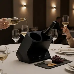 Electric wine cooler for 2 bottles H.Koenig image-1