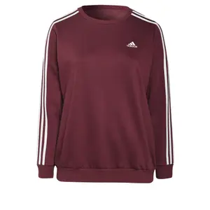 Sudadera cuello redondo mujer adidas Essentials 3-Stripes Fleece (Grandes tailles) image-0