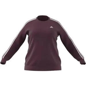 Mulher de camisa de pescoço redondo adidas Essentials 3-Stripes Fleece (Grandes tailles) image-2
