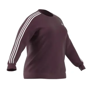 Mulher de camisa de pescoço redondo adidas Essentials 3-Stripes Fleece (Grandes tailles) image-3