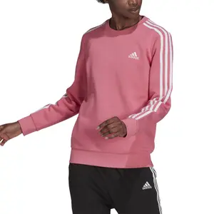 Sudadera cuello redondo mujer adidas Essentials 3-Stripes Fleece image-4