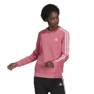 Sudadera cuello redondo mujer adidas Essentials 3-Stripes Fleece image-2