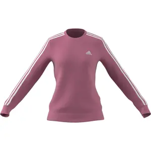 Sudadera cuello redondo mujer adidas Essentials 3-Stripes Fleece image-5