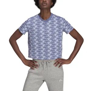 Camiseta de mujer adidas Brand Love Cropped image-4