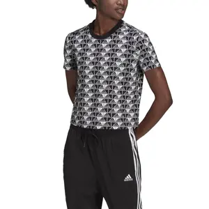 Camiseta crop top de mujer adidas Brand Love image-4