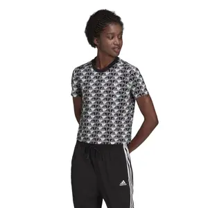 Camiseta crop top de mujer adidas Brand Love image-2