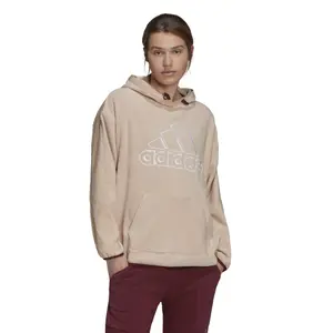 Sweatshirt för kvinnor adidas Brand Love Giant Logo Polar Fleece image-1