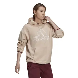 Sweatshirt för kvinnor adidas Brand Love Giant Logo Polar Fleece image-3