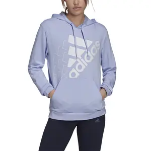 Sweatshirt med huva för kvinnor adidas Brand Love Slanted Logo Relaxed image-2