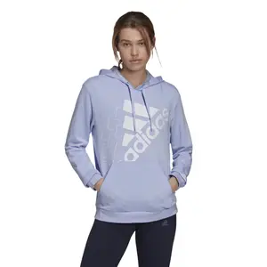 Sweatshirt med huva för kvinnor adidas Brand Love Slanted Logo Relaxed image-1