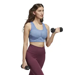 Women's large size bra adidas Studio Two-Tone image-4