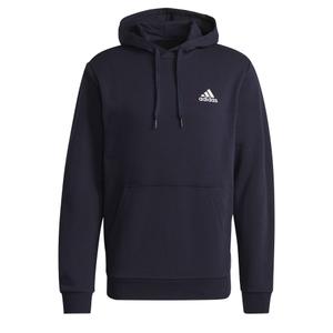 h12216-sweatshirt-a-capuche-adidas-essentials-fleece-bleu-marine-blanc
