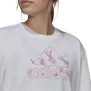 Camiseta de mujer adidas graphique Soft Floral Logo image-4