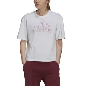 Camiseta de mujer adidas graphique Soft Floral Logo image-2