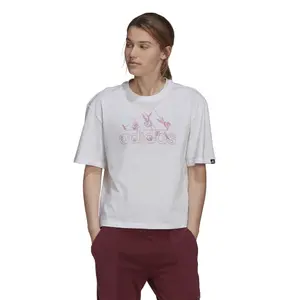 Camiseta de mujer adidas graphique Soft Floral Logo image-0