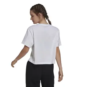 Camiseta de mujer adidas X Farrio Print Boyfriend Cropped Coton Logo image-4