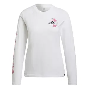 Camiseta de manga larga para mujer adidas Floral Graphic image-1