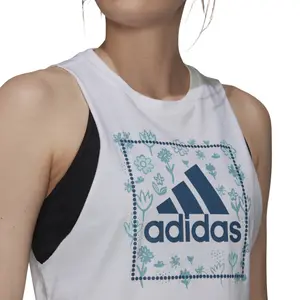 Camiseta de tirantes para mujer adidas Soft Floral Box Graphic image-6