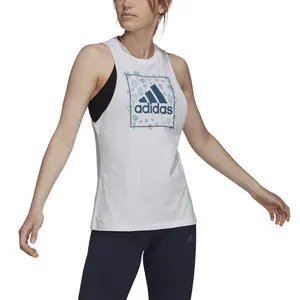 Camiseta de tirantes para mujer adidas Soft Floral Box Graphic image-4