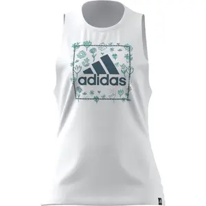 Camiseta de tirantes para mujer adidas Soft Floral Box Graphic image-5