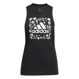 Camiseta de tirantes para mujer adidas Soft Floral Box Graphic image-1