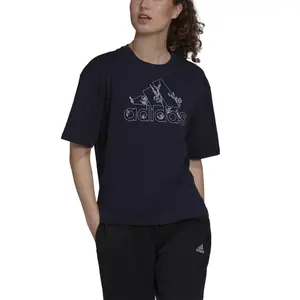 Camiseta de mujer adidas graphique Soft Floral Logo image-4
