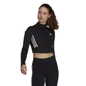 Camiseta de manga larga para mujer adidas Crop image-2