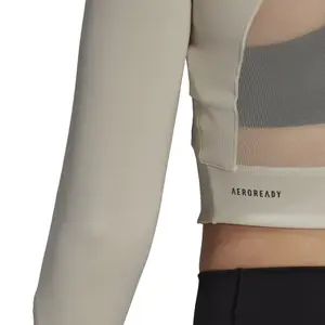 Camiseta de manga larga para mujer adidas Crop image-5