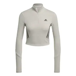 Camiseta de manga larga para mujer adidas Crop image-1