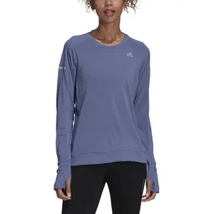Camiseta de manga larga para mujer adidas Cooler Running image-4