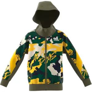 Chaqueta con capucha para niños adidas Fleece image-3