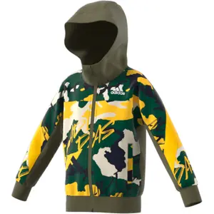 Chaqueta con capucha para niños adidas Fleece image-2