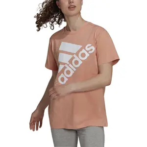 Camiseta de mujer adidas Brand Love Slanted Logo Boyfriend image-4