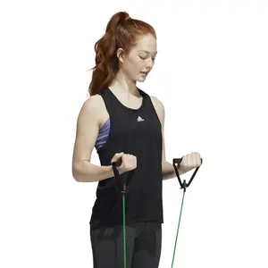 Tampo do tanque feminino adidas Training 3-Stripes Aeroready image-3