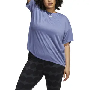 Camiseta de mujer adidas Training 3-Stripes Aeroready (Grandes tailles) image-4