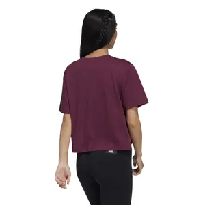 Camiseta crop top de mujer adidas Holiday Graphic image-4